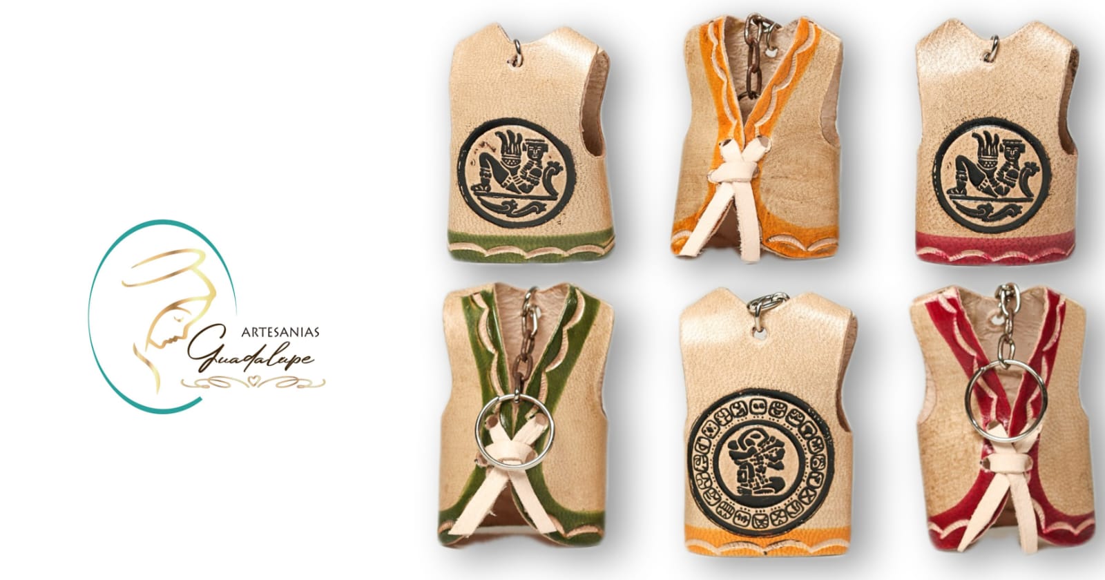 LLAVERO CHALECO ARTESANAL DE PIEL - Imagen 4