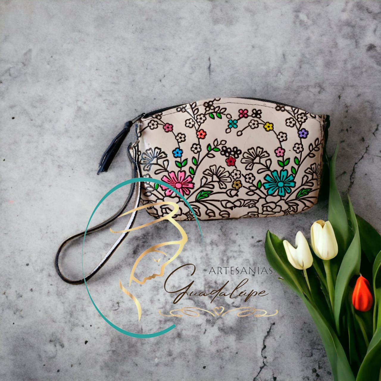 MONEDERO CON FLORECITAS - Imagen 15